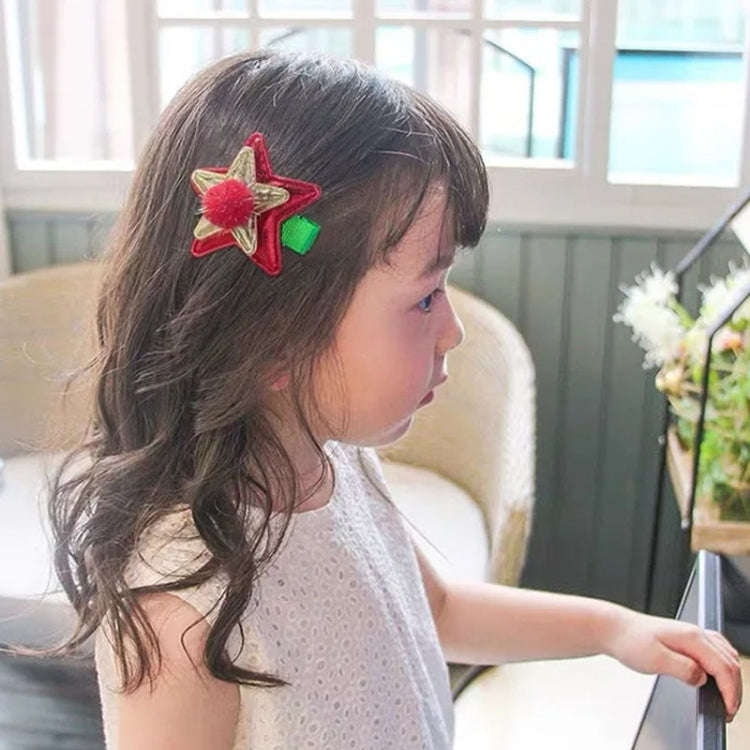 10-in-1 Children Hairpin Set Cute Girls Christmas Hairpins, Style: NO.2 Bow