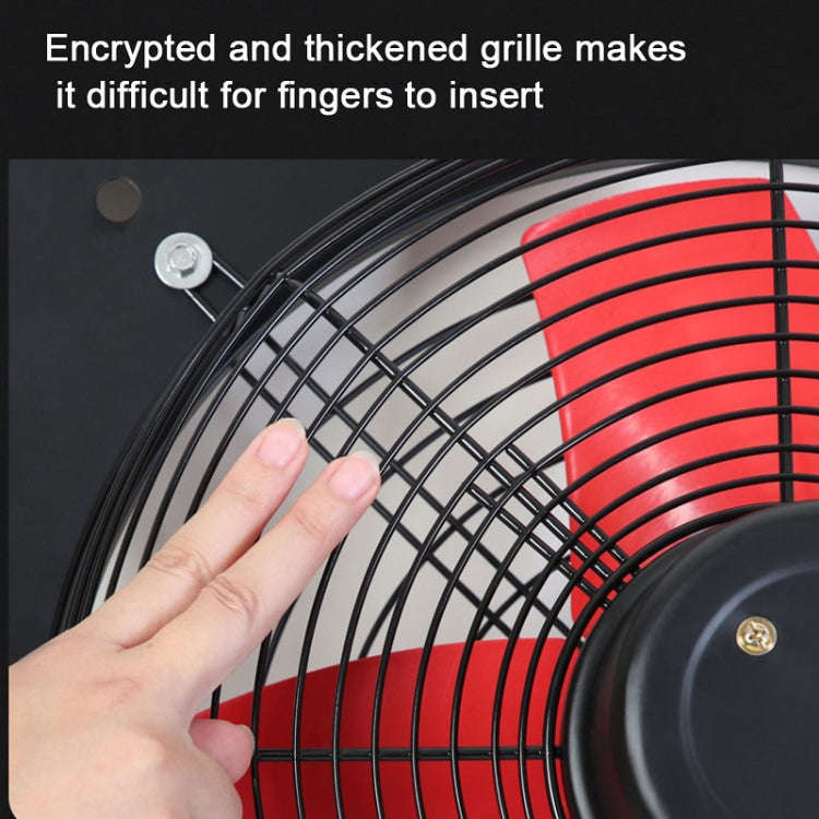 10 -inch Single Grilles Kitchen Exhaust Fan Wall Window Fan High Power Industrial Extractor Fume ...