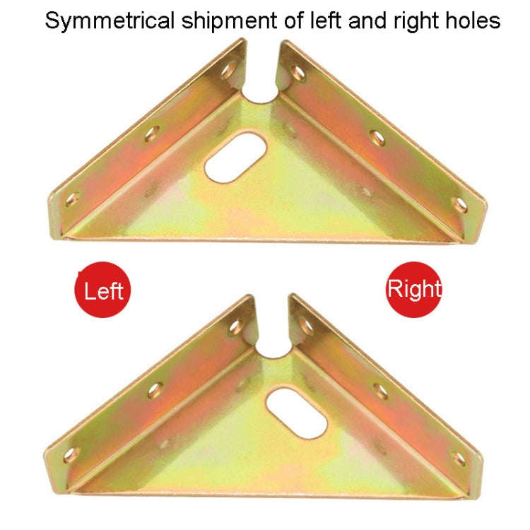 4pcs /Set Triangle Corners Anti-Shaking Fixing Fittings For Bed Frame(Bronze)