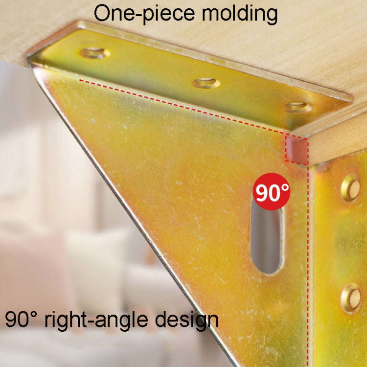 4pcs /Set Triangle Corners Anti-Shaking Fixing Fittings For Bed Frame(Bronze)