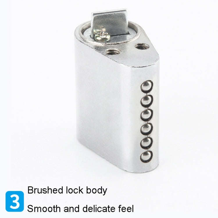 Fire Door Lock Cylinder Door Latch Fittings With Key, Model: Copper Core Non-Interlocking+3 Keys