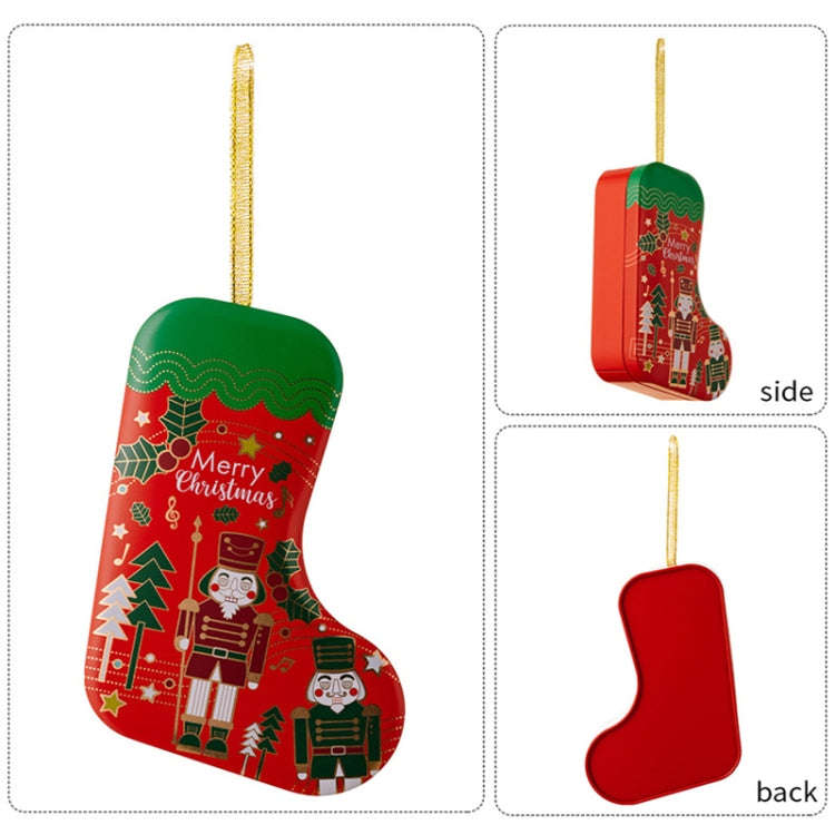 Christmas Tree Decoration Pendants Christmas Stock Shaped Tinplate Gift Box, Style: Snowman
