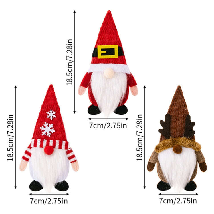 Christmas Table Decoration Props Cartoon Knife and Fork Decorative Cover(Snowflake)