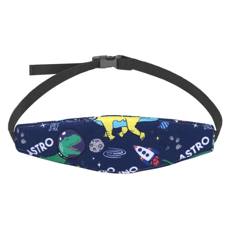Baby Head Restraint Belt Child Car Safety Seat Head Support Auxiliary Belt(Star Dinosaur)