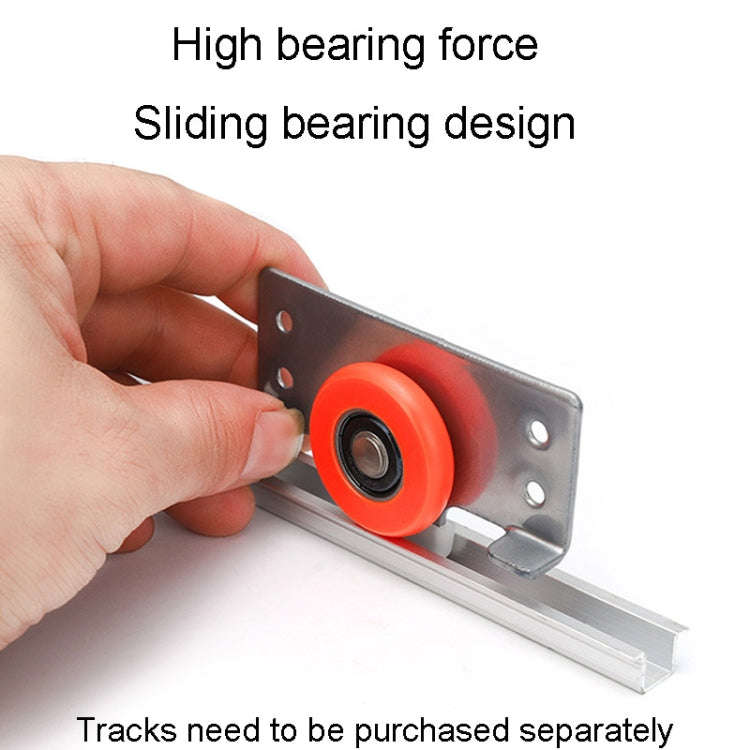 Closet Sliding Door Pulley Fittings Silent Sliding Door Accessories With 8 Screws, Model: Pulley