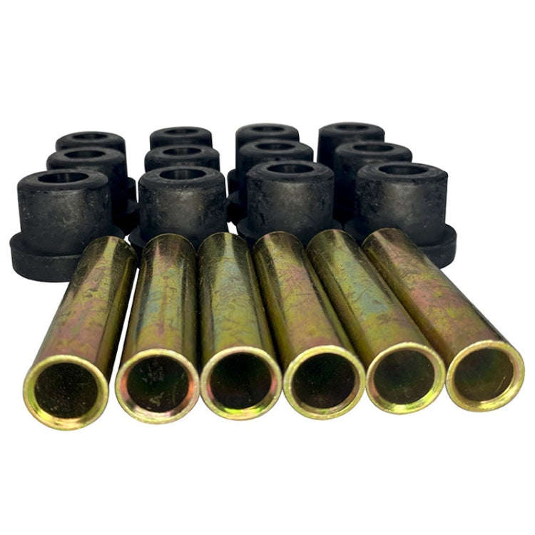 Golf Cart Front And Rear Steel Plate Rubber Sleeve Iron Sleeve Kit Leaf Spring Bushings, Specific...