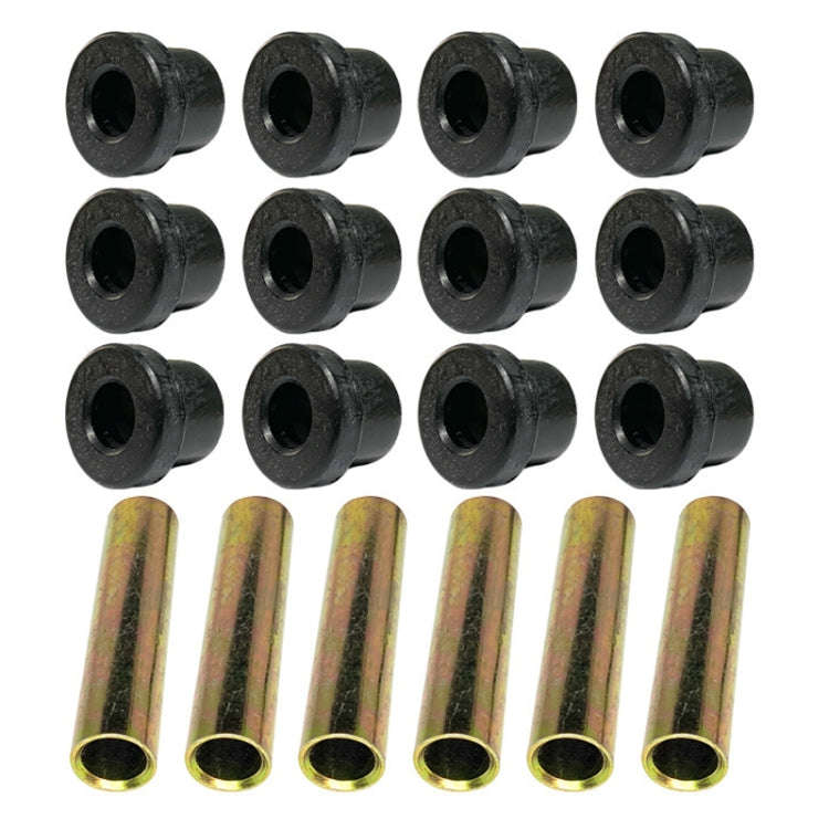 Golf Cart Front And Rear Steel Plate Rubber Sleeve Iron Sleeve Kit Leaf Spring Bushings, Specific...