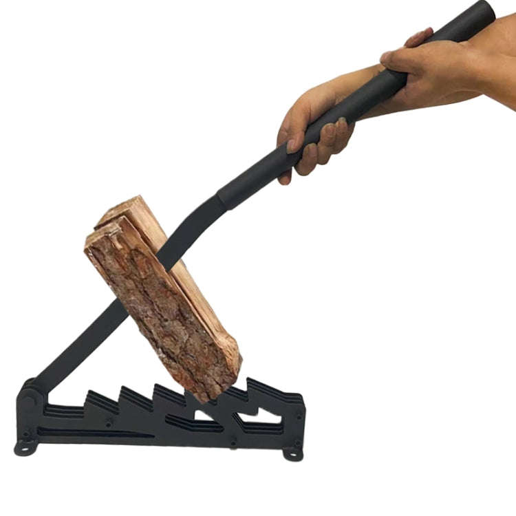 Upgrade Wall Mounted Manual Wood Splitter High Carbon Steel Fire Wood Cutter With A Long Handle Set
