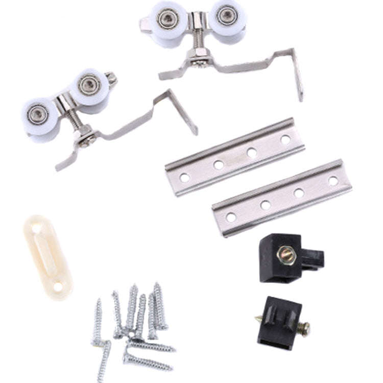 2pcs /Set Small Wooden Door Sliding Door Suspension Track Pulley Sliding Door Fittings