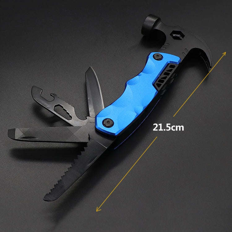 Multifunctional Life-saving Claw Hammer Car Survival Tools Foldable Outdoor Tool Hammer(Red)