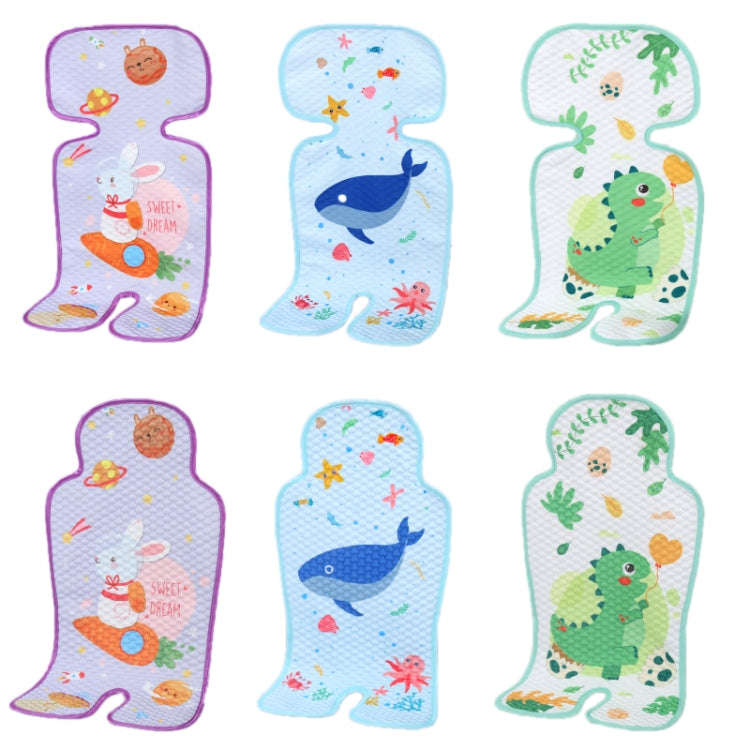 Baby Stroller Mat Seat Cushion Safety Seat Ice Silk Cushion, Color: Universal Radish Rabbit