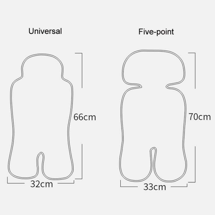 Baby Stroller Mat Seat Cushion Safety Seat Ice Silk Cushion, Color: Universal Radish Rabbit