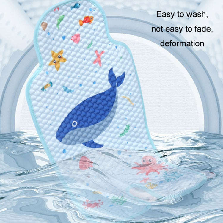 Baby Stroller Mat Seat Cushion Safety Seat Ice Silk Cushion, Color: Universal Little Green Dragon