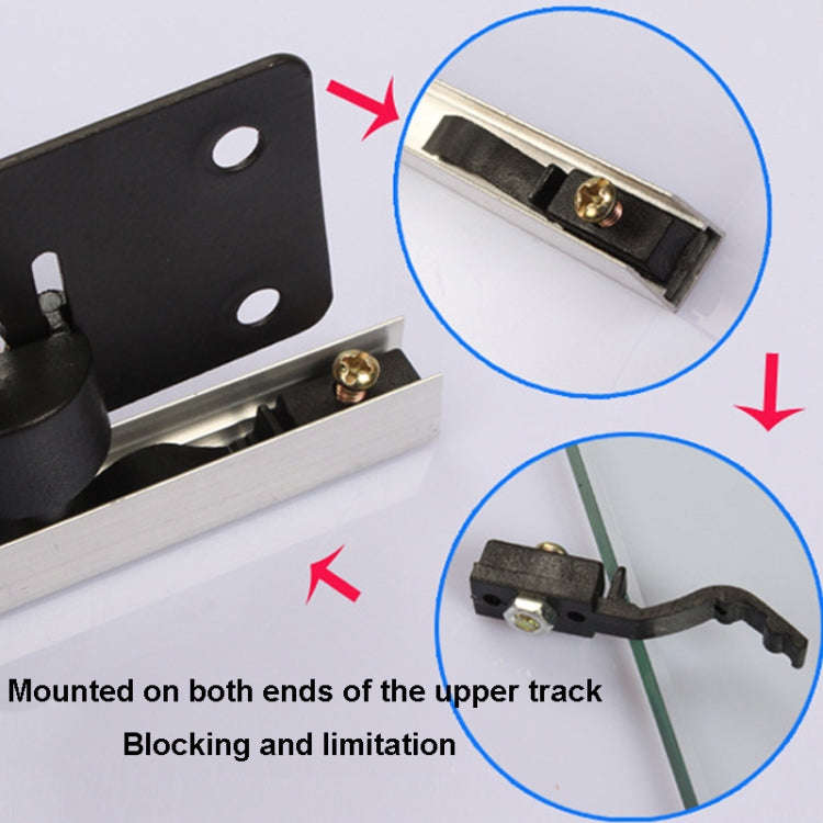 Sliding Door Closet Pulley Accessories Large Groove Sliding Door Lower Track