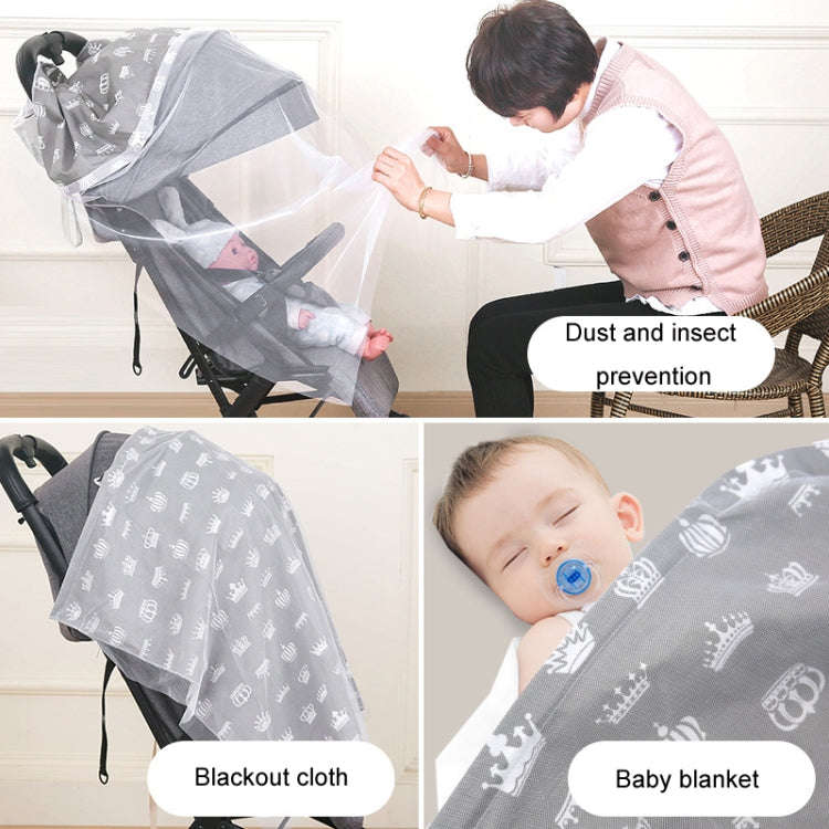 Anti-exposure Nursing Pad Outdoor Fig Leaf Stroller Mosquito Net, Color: Starcraft