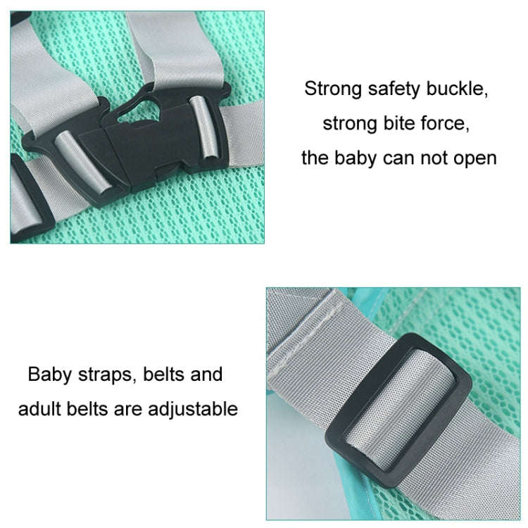 Anti-Fall Breathable Child Safety Strap For Electric Motorcycle, Color: Four Seasons Pink Elephant