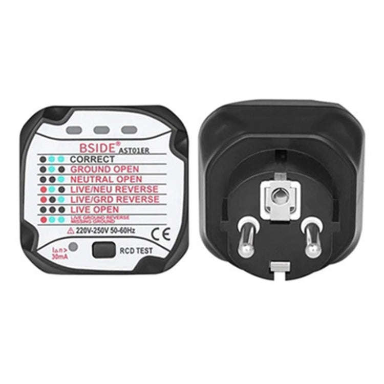 BSIDE AST01 Plug Power Tester Electrical Socket Detector EU Plug