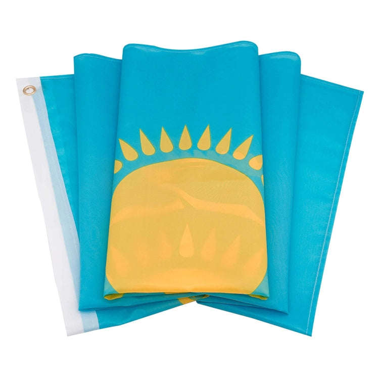 90 x 150cm Kazakhstan National Flag Polyester Decorative Flag