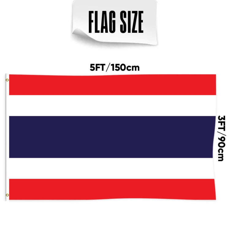 90 x 150cm Thailand Flag No. 4 Polyester Decorative Flag