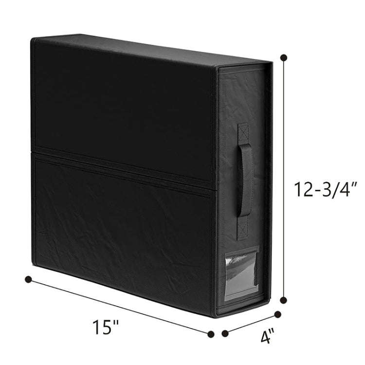 Underbed Storage Bag Foldable Storage Box for Clothes Blankets Duvet Cover, Color: Beige