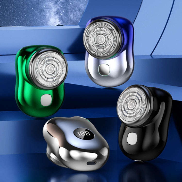 Three-Ring Knife Mesh Electric Men Shaver Travel Portable Mini Shaver, Color: Gradient Blue