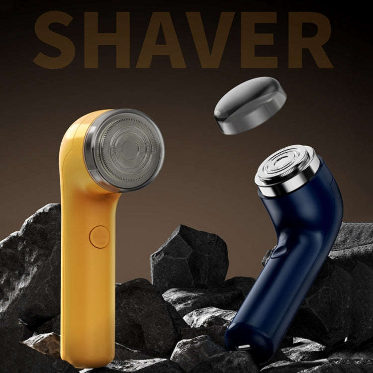Rechargeable Travel Electric Shaver Portable Elbow Mini Floating Head Shaver(Black)