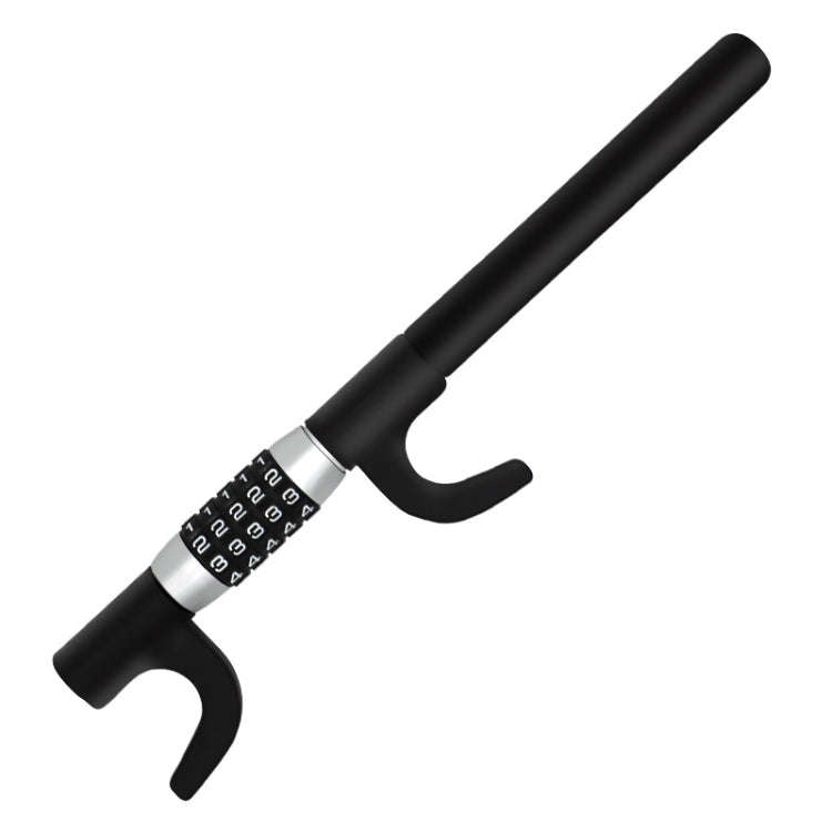 Car Anti-Theft Steering Wheel Retractable Adjustable Code Lock(Black)