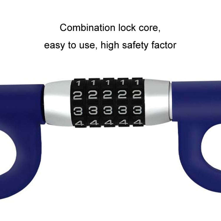 Car Anti-Theft Steering Wheel Retractable Adjustable Code Lock(Black)