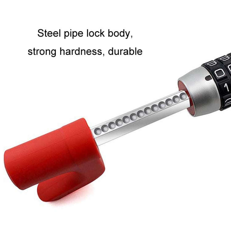 Car Anti-Theft Steering Wheel Retractable Adjustable Code Lock(Red)