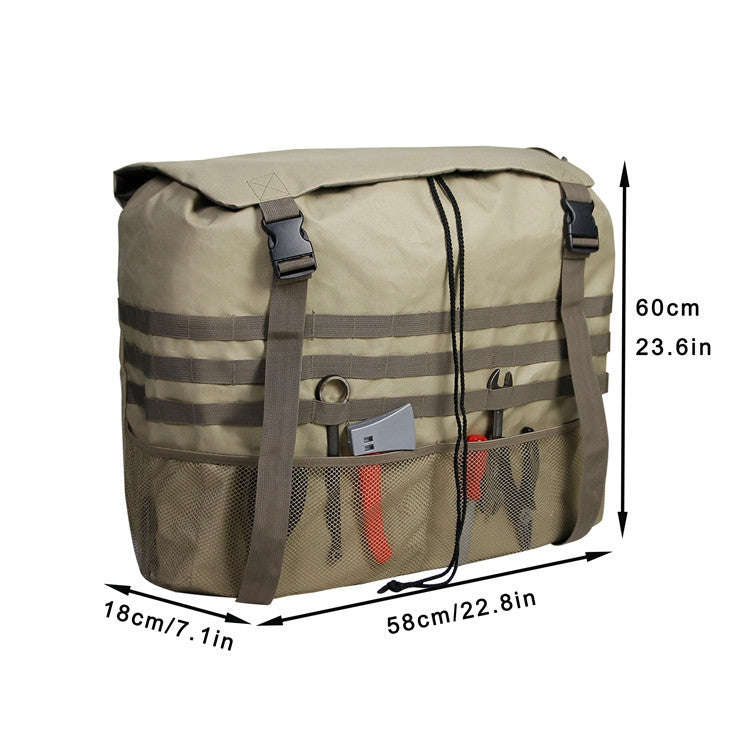 Outdoor Camping Off-road Vehicle Spare Tire Tool Miscellaneous Storage Bag, Color: Khaki