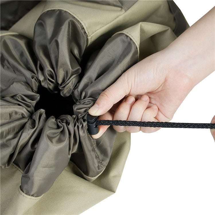 Outdoor Camping Off-road Vehicle Spare Tire Tool Miscellaneous Storage Bag, Color: Khaki