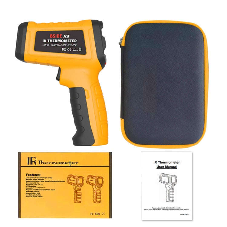 BSIDE H3 High Temperature Infrared Thermometer Handheld Non-Contact Thermometer