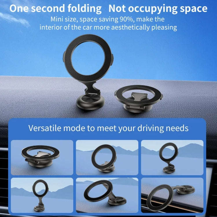 Car Magsafe Magnetic Folding Navigation Phone Holder(Silver)