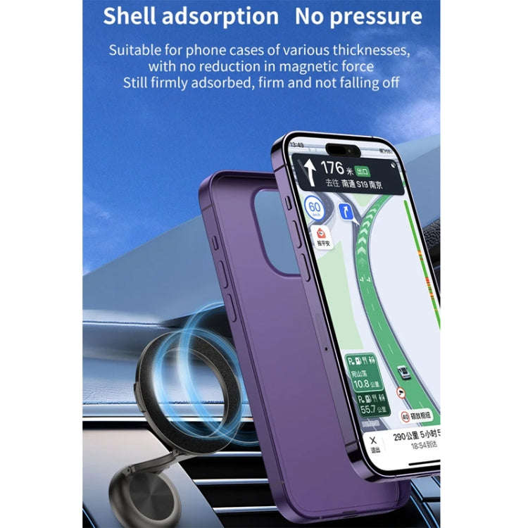 Car Magsafe Magnetic Folding Navigation Phone Holder(Silver)
