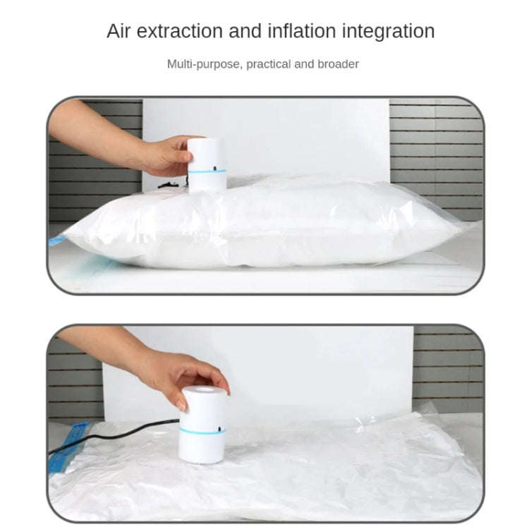 Car Air Pump Outdoor Mini Portable Swimming Ring Air Bed Air Pump(White)