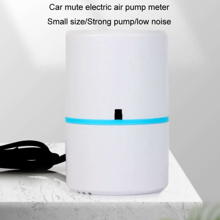 Car Air Pump Outdoor Mini Portable Swimming Ring Air Bed Air Pump(White)