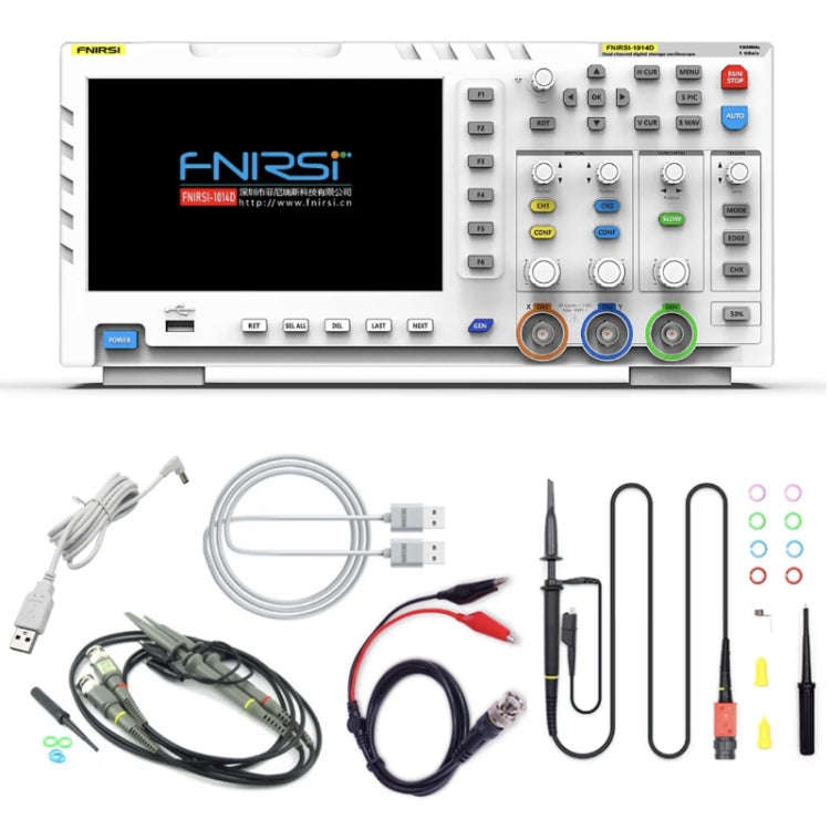 FNIRSI 2 In 1 Dual-Channel 100M Bandwidth Digital Oscilloscope 1GS Sampling Signal Generator, EU ...