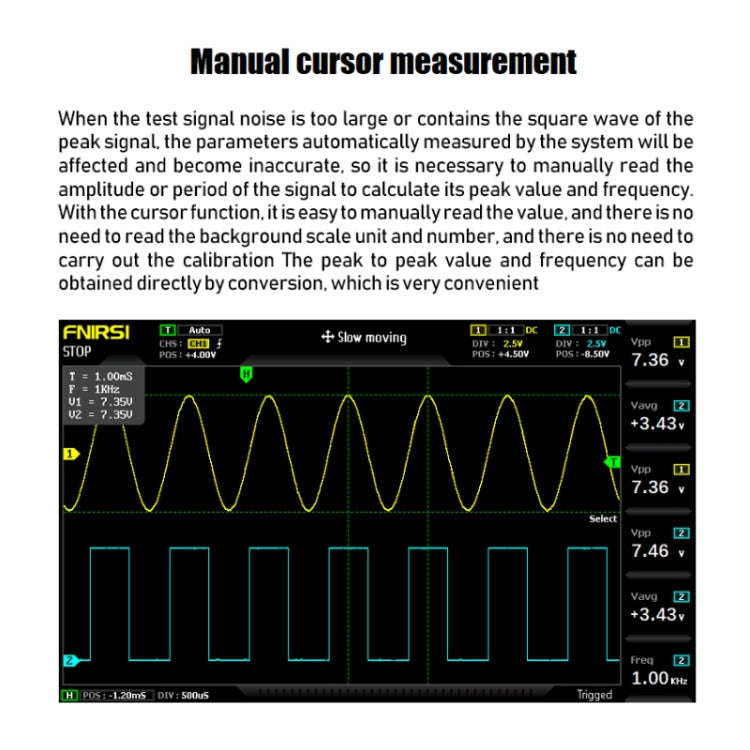 FNIRSI 2 In 1 Dual-Channel 100M Bandwidth Digital Oscilloscope 1GS Sampling Signal Generator, EU ...