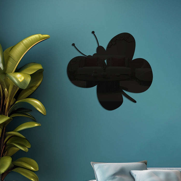Acrylic Butterfly Stereo Wall Stickers Bedroom Living Room Background Wall Decoration Soft Mirror...