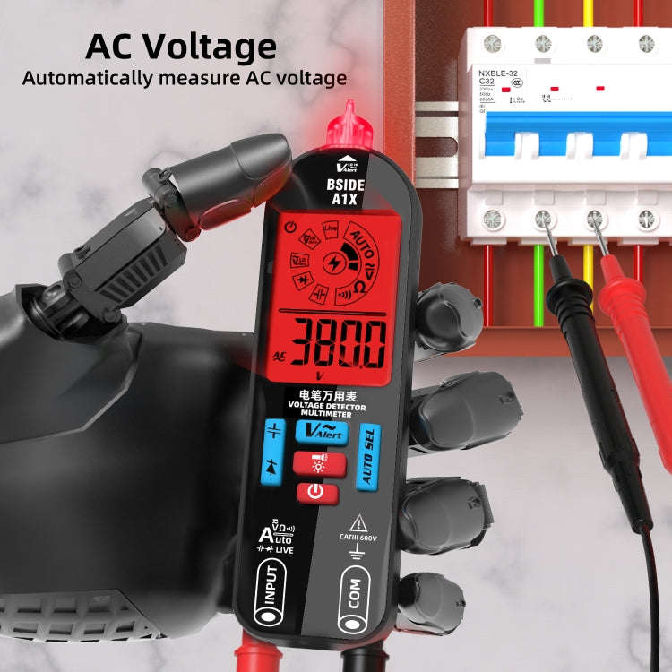 BSIDE A1X Charging Model Mini Digital Electric Pen Intelligent Automatic Merit Multimeter, Specif...