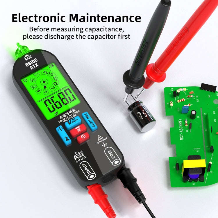 BSIDE A1X Charging Model Mini Digital Electric Pen Intelligent Automatic Merit Multimeter, Specif...