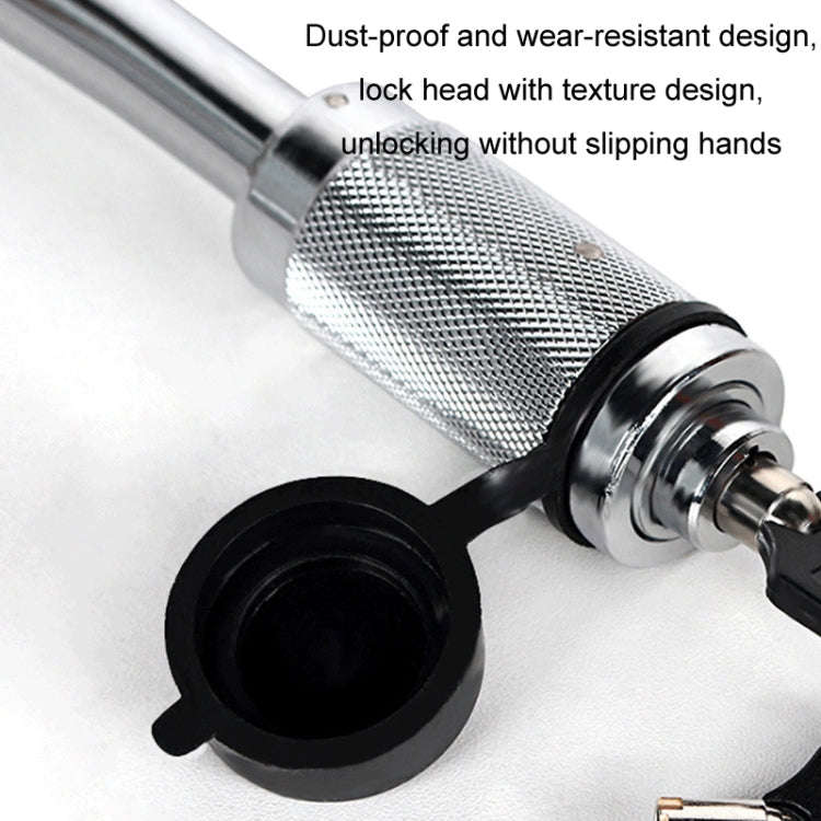 Car Latch Lock Trailer Tow Hook Anti-theft Padlock(Bending Silver)