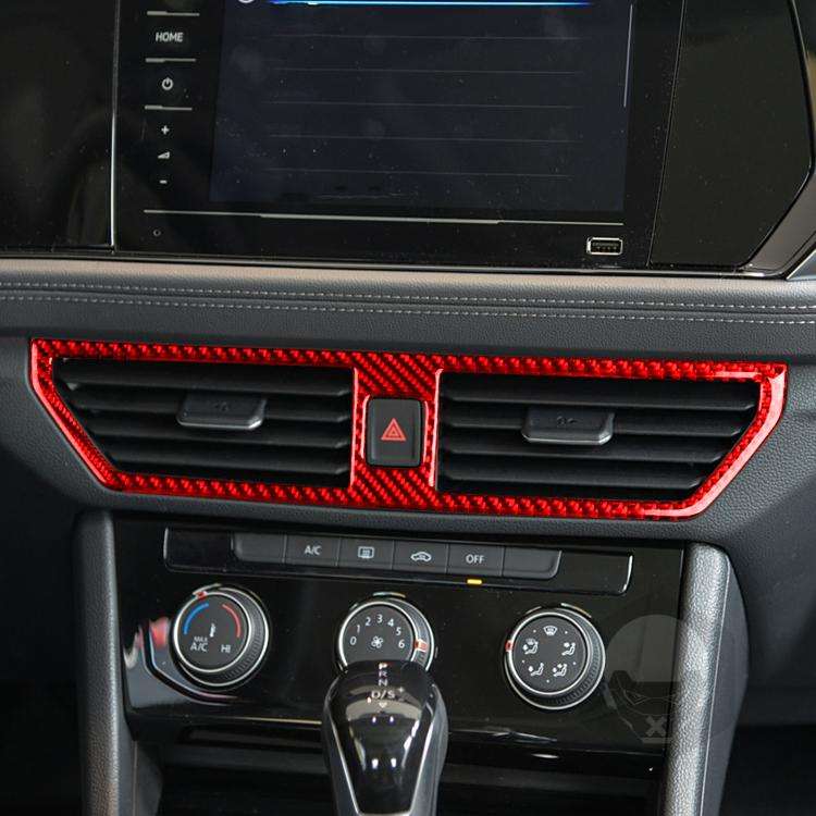 For Volkswagen Sagitar 2019-2023 B Model Left-hand Drive Center Console Air Outlet Sticker(Black)