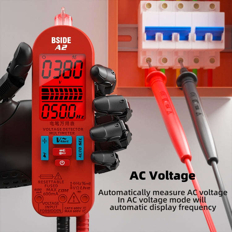 BSIDE A2 Charging Model Mini Digital Auto-Ranging Pencil Multimeter, Specification: Standard