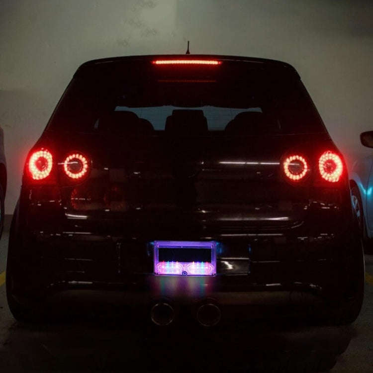 Car Solar Warning Light Anti-rear Collision LED Tail Light(Double-sided Glue)