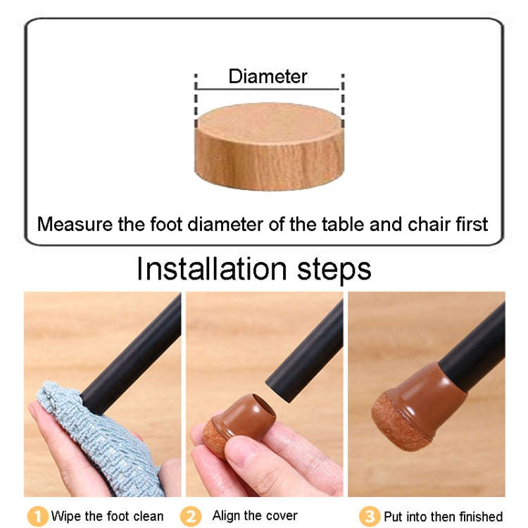 2 inch Enlarged 8pcs /Set Round Table And Chair Leg Covers For Tiles/Wooden Floors Furniture Prot...