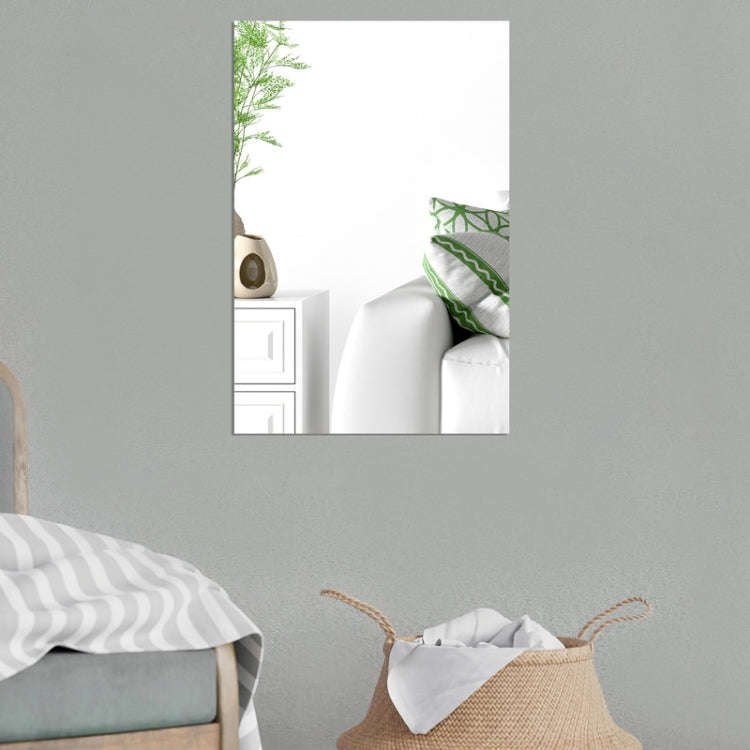 4pcs 42cm x 27cm Right Angle Models Rectangle Acrylic Mirror Stereo Wall Stickers(Gold)