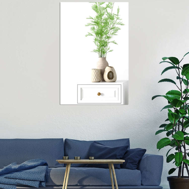 4pcs 20cm x 13cm Right Angle Models Rectangle Acrylic Mirror Stereo Wall Stickers(Black)