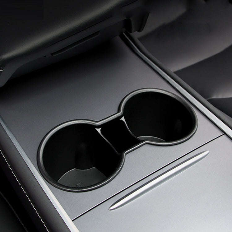 For Tesla Model 3/Y Central Control Instrument Panel Water Cup Limiter Water Cup Holder(Black)