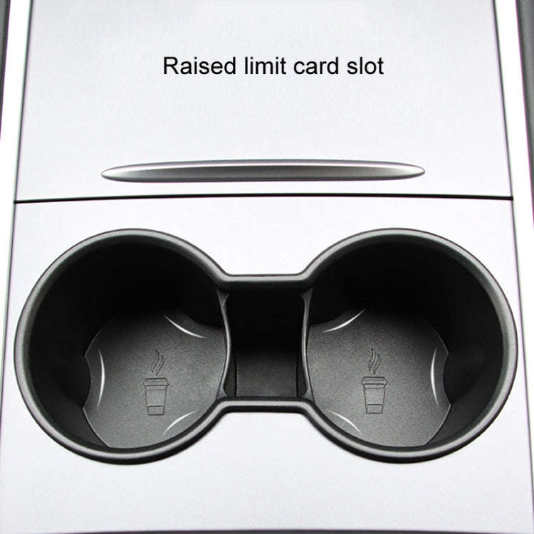 For Tesla Model 3/Y Central Control Instrument Panel Water Cup Limiter Water Cup Holder(Black)
